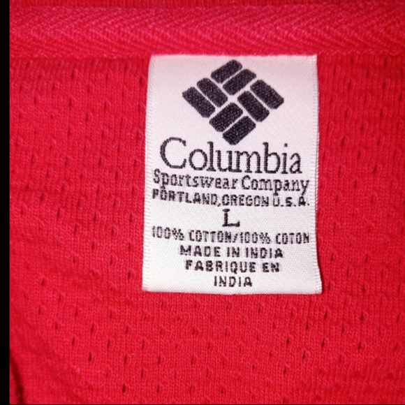 Columbia | VTG Red Polo Style Short Sleeve Mens Size Large - Picture 7 of 10